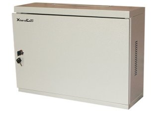 Racková skriňa 19" 3U (540x400mm - závesná - šedá - oceľové dvere)
