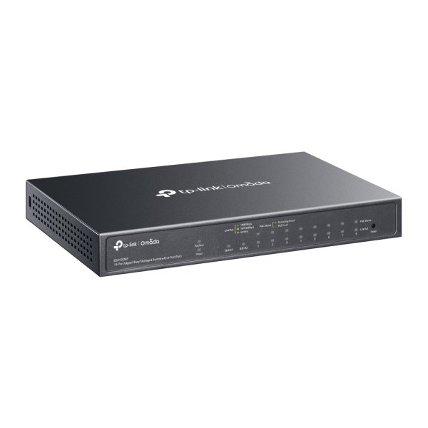 TP-Link TL-ES210GMP 10portový PoE+ Switch