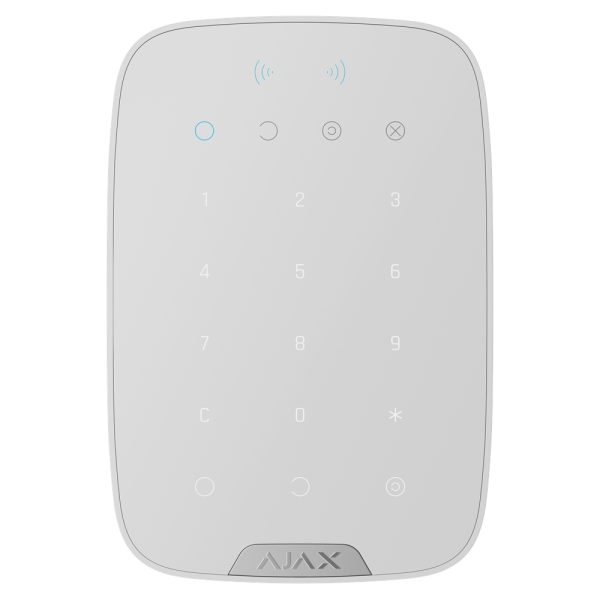 AJAX Superior KeyPad Plus G3 White Bezdrôtová dotyková klávesnica