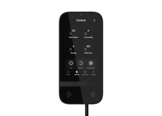 AJAX Superior KeyPad TouchScreen Fibra Black Drôtová klávesnica