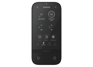 AJAX Superior KeyPad TouchScreen G3 Black Bezdrôtová dotyková klávesnica