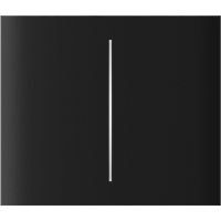 AJAX CenterButton 2-gang vertical Black Stredové tlačidlo