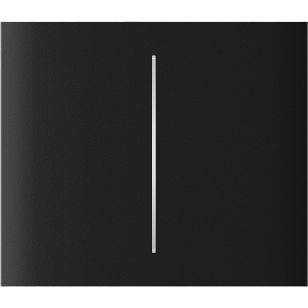 AJAX CenterButton 2-gang vertical Black Stredové tlačidlo
