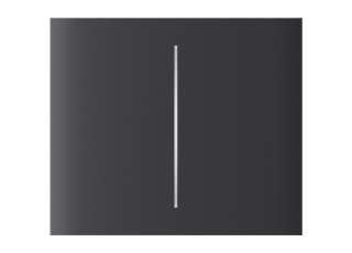 AJAX CenterButton 2-gang vertical Graphite Stredové tlačidlo
