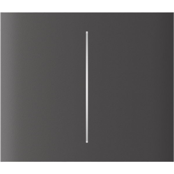 AJAX CenterButton 2-gang vertical Grey Stredové tlačidlo