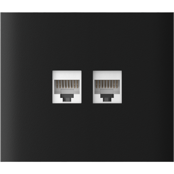 AJAX CenterCover (LAN) vertical Black Stredový kryt