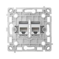 AJAX OutletCore (LAN) vertical White Nástenná zásuvka 2 x RJ45, biela