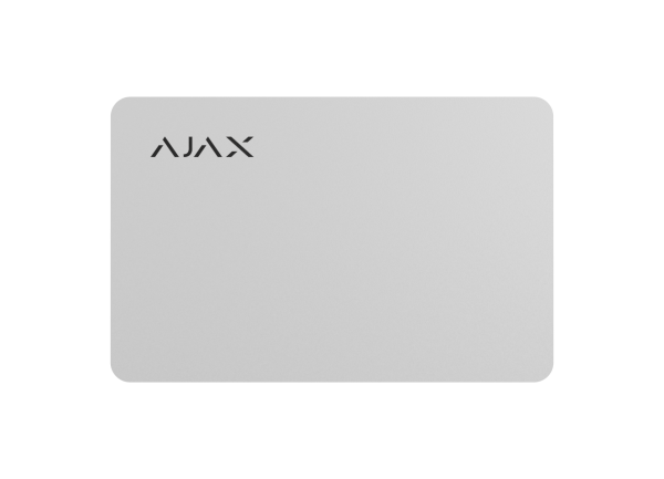 AJAX Pass 1pcs White, Prístupová karta k čítačkám AJAX