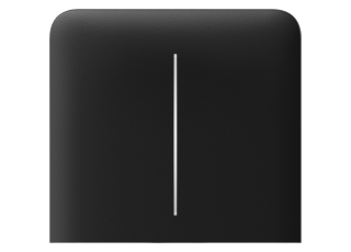 AJAX SideButton 2-gang vertical Black Bočné tlačidlo