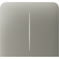 AJAX SideButton 2-gang vertical Olive Bočné tlačidlo