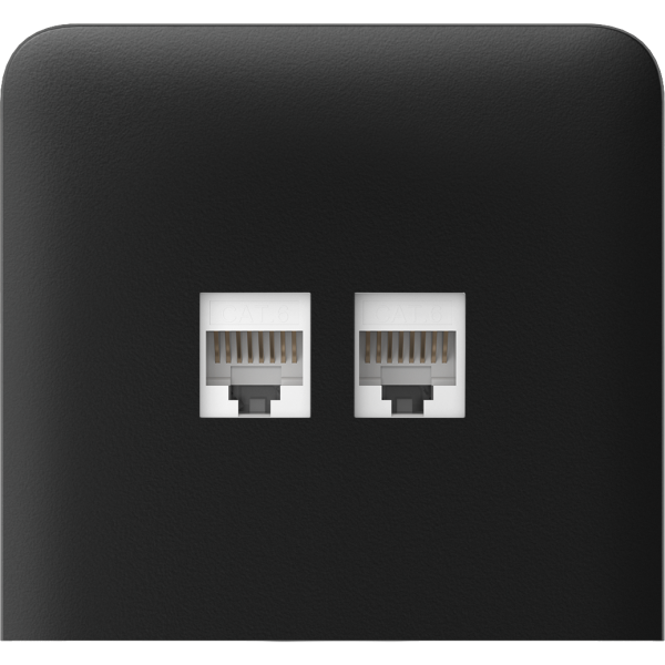 AJAX SideCover (LAN) vertical Black Bočný kryt