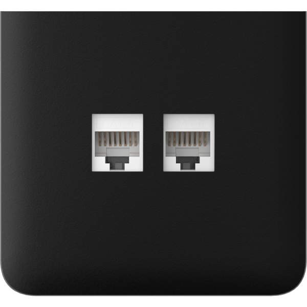 AJAX SideCover (LAN) vertical Black Bočný kryt
