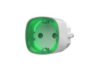 AJAX Socket type F White Zásuvkový adaptér biely