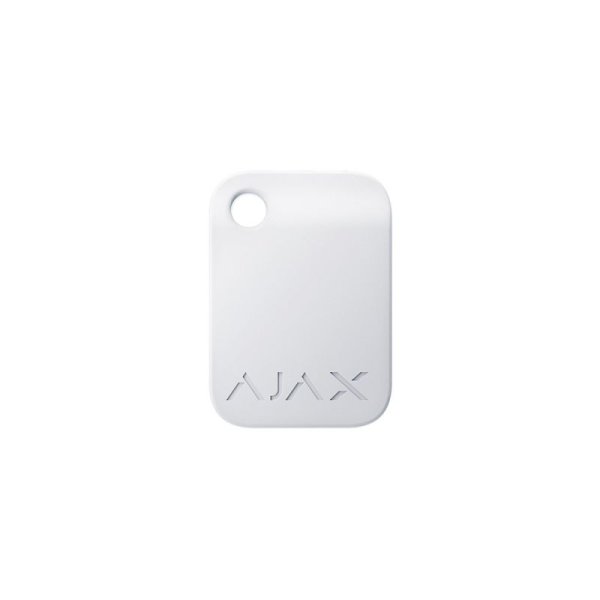 AJAX Tag 1pcs White, Prístupová kľúčenka k čítačkám AJAX