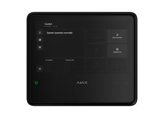 AJAX Fire Hub Black Bezpečnostný ovládací panel požiarneho systému