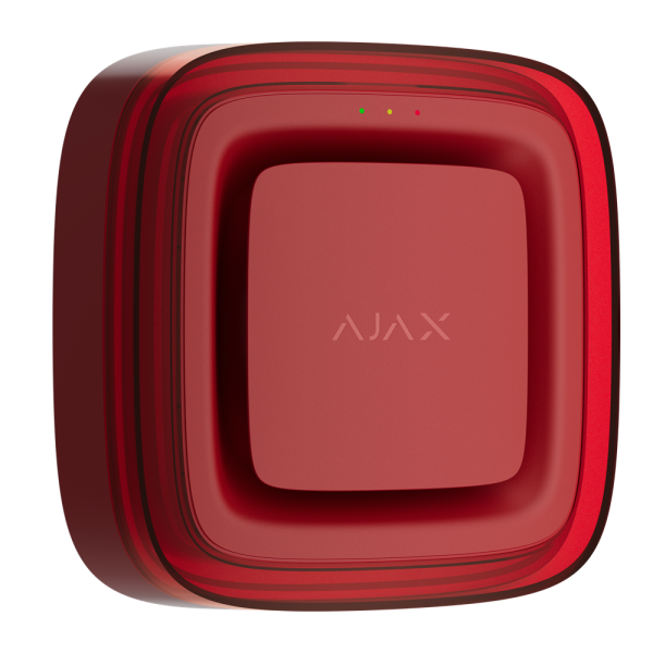 AJAX FireProtect Sounder/VAD Red Bezdrôtové adresovateľné zariadenie so sirénou a vizuálnym varovaním