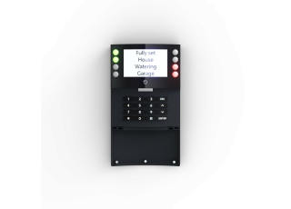Zbernicová štvorsegmentová klávesnica s displejom a čítačkou NFC (antracit) - JA-115E-NFC-AN